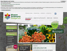 Tablet Screenshot of blumengrossmarkt.de